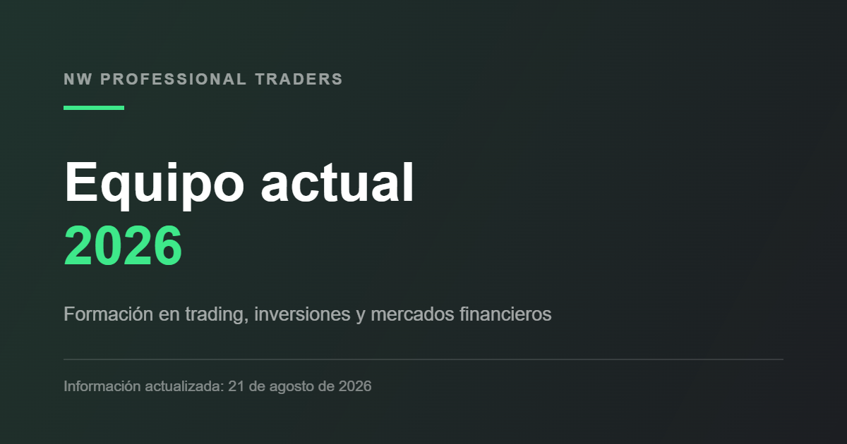 Equipo actual de NW Professional Traders — 2026
